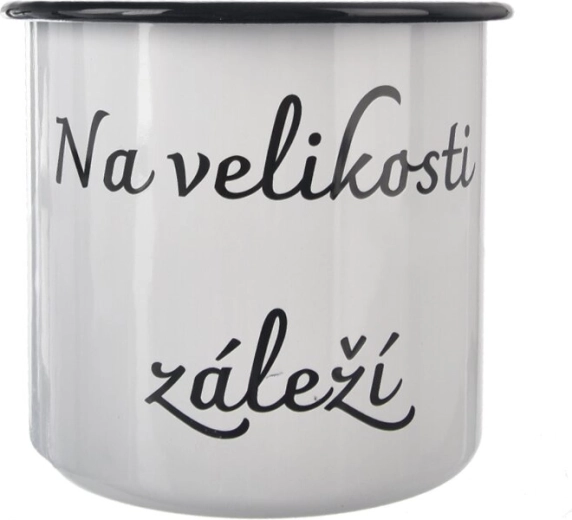 Bijela emajlirana šalica 1 l