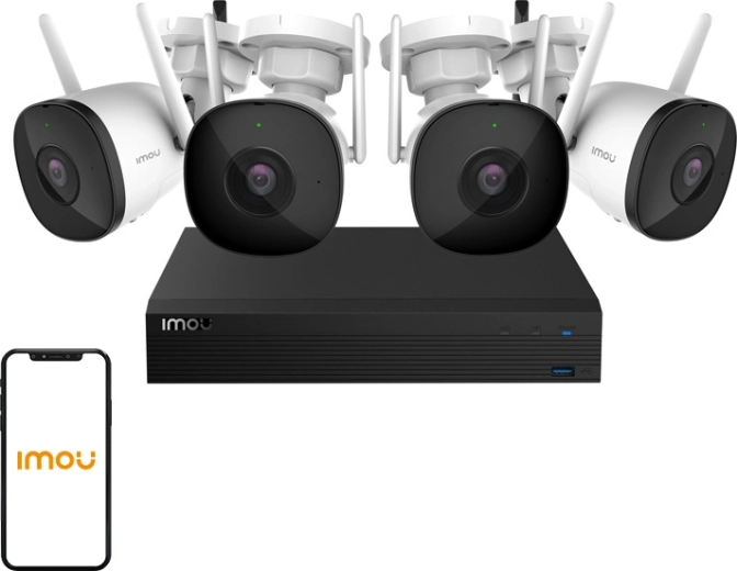IMOU Kit‑Pro Wi‑Fi sustav kamera s 4× Bullet 2C kamerom i NVR-om s 1 TB