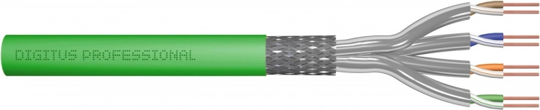 Instalacijski kabel CAT 8.2 S/FTP Dca LS0H 100 m zeleni