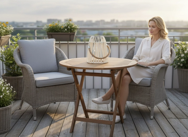 Stilska atmosfera na balkonu i terasi