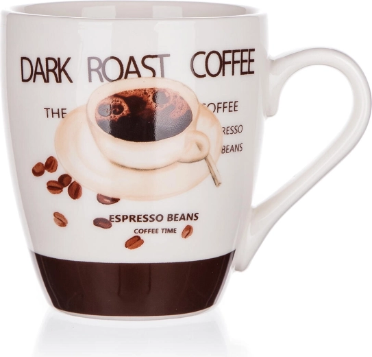 Keramička šalica Espresso 240 ml bijela/smeđa