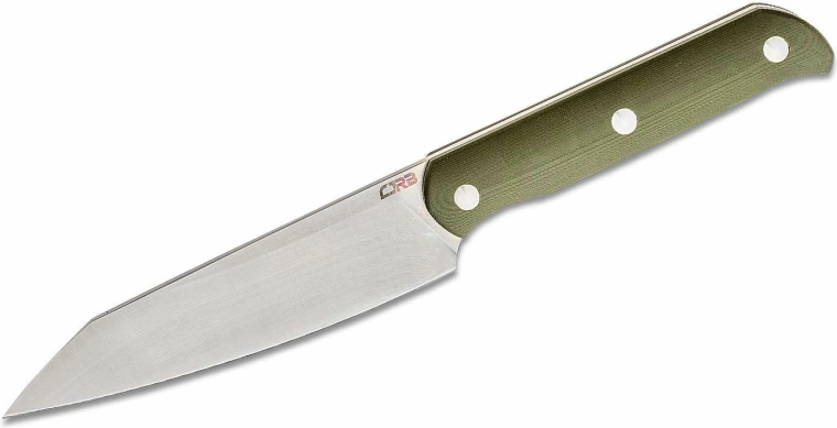 Fiksni nož CJRB Silax 13 cm s pjeskasto poliranom oštricom, zelena G10 drška i Kydex futrola