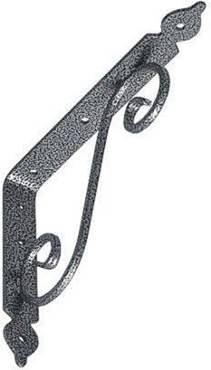 Konzola za policu 240 × 190 mm, srebrna, gradirana