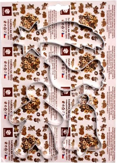 Set kalupa za kekse – kometa, golubica, dječak, zvono (4 kom)