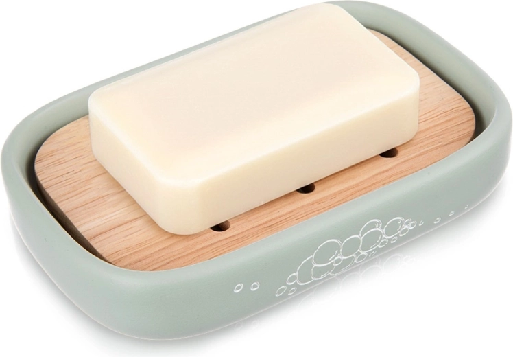 Posudica za sapun GREENISH sa spremnikom i bambusovom umetkom