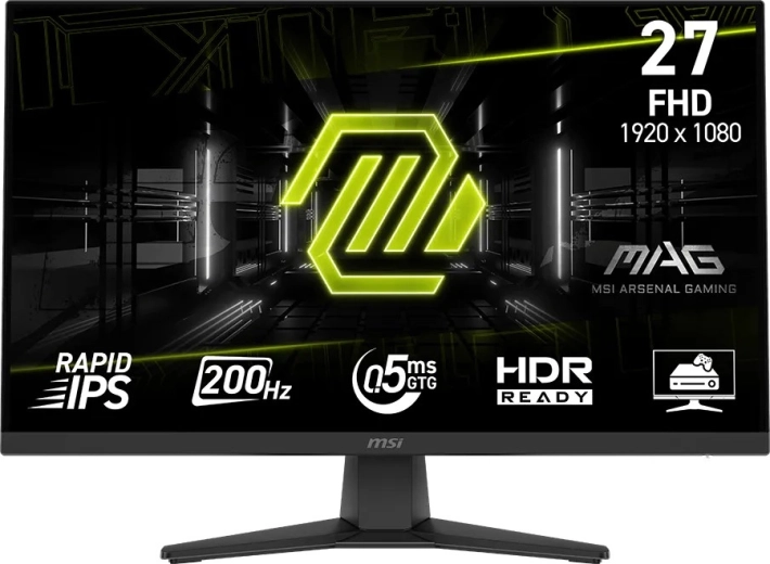 Monitor 27" MAG 272F LED, Full HD, 200 Hz, ravan, crni