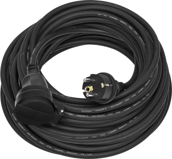 Produžni kabel 20 m IP44, guma/neopren, 3×1,5 mm²