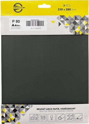 Vodobrusni papir granulacije 2000, 230 × 280 mm (3 kom)