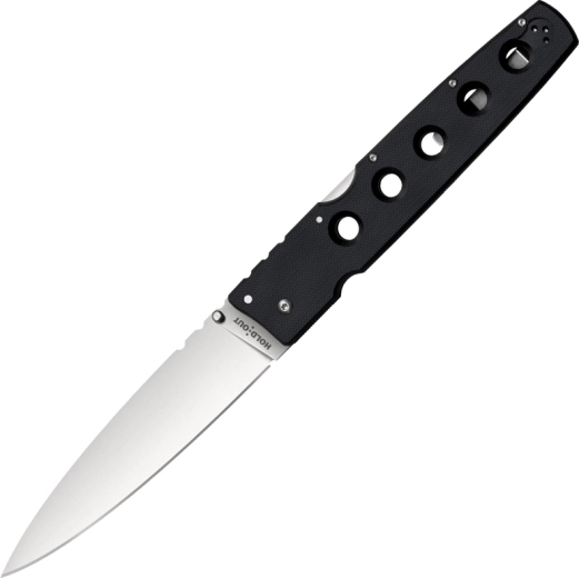 Cold Steel Hold Out 6 – sklopivi džepni nož s glatkom oštricom, crni, G10