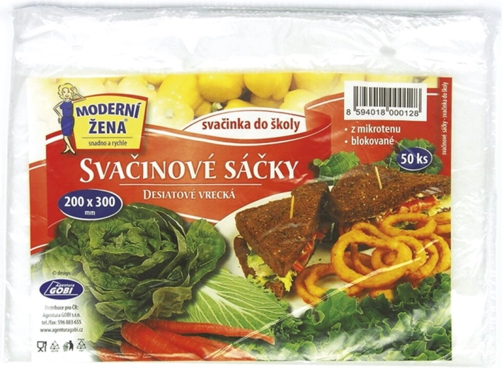 Vrećice za užinu 20 × 30 cm, 50 kom