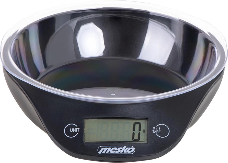 Digitalna kuhinjska vaga s posudom 5 kg – crna