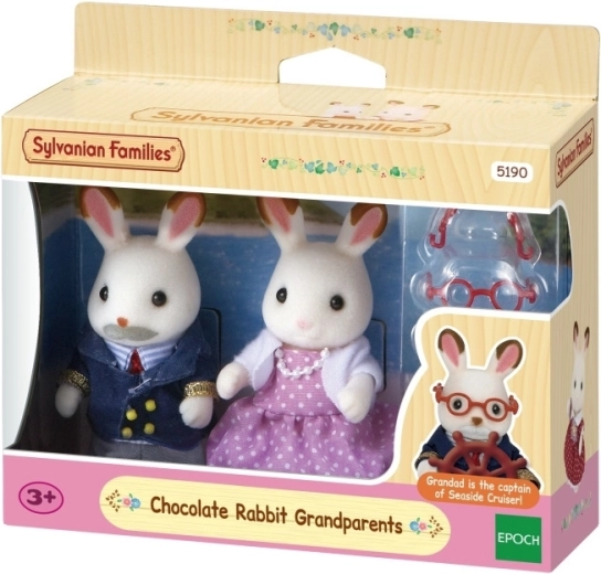 Sylvanian Families djed i baka zečeva s čokoladnim ušima