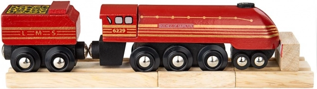 Drvena lokomotiva Duchess of Hamilton s tračnicama BIGJIGS RAIL