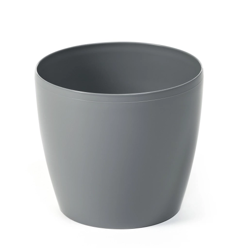 Saksija Magnolia 18 cm siva – sjajna plastična posuda za biljke