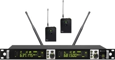 Avtek bežični mikrofonski set s dva bodypack odašiljača