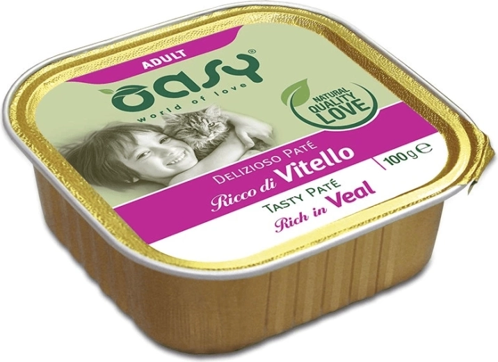 Oasy Tasty Pate Adult pašteta s teletinom, 100 g