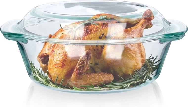 Staklene vatrostalne posude za pečenje s poklopcem 2 l + 750 ml Vilde