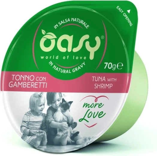 Oasy More Love tuna s kozicama čašica 70 g