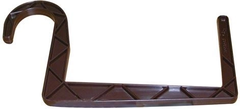 Držač žardinijera s okruglom kukom 11 × 15 cm, smeđi