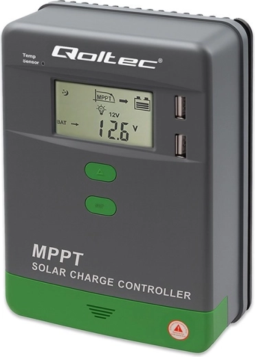 Solarni regulator punjenja mppt 40a 12v/24v s lcd, bluetooth i 2× usb za gel i lifepo4