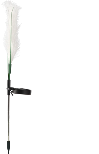 Solarna vrtna lampa pampas trava 70 cm, 10 LED, toplo bijela