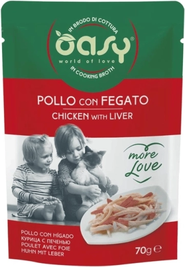 Oasy More Love piletina s jetrom vrećica 70 g
