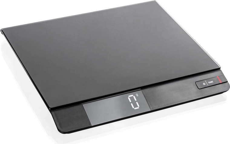 Digitalna kuhinjska vaga 15 kg CULINARIA Black – tanka staklena vaga s LED zaslonom