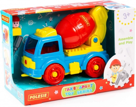 Sklopiva betonska mješalica s alatom i figurom, 29 dijelova