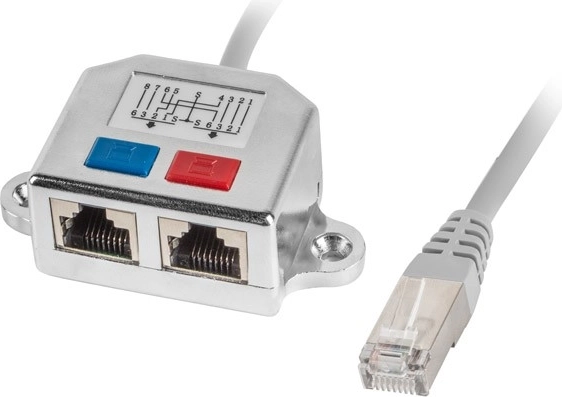 Lanberg LAN razdjelnik RJ-45 1× muški na 2× ženski FTP
