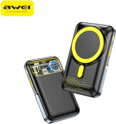Awei magnetski bežični powerbank MagSafe 10000 mAh crni