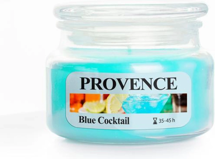 Mirisna svijeća u staklu PROVENCE Blue Cocktail 45 sati