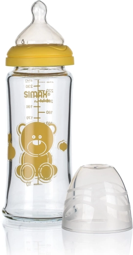Dojenačka širokogrla staklena bočica 250 ml