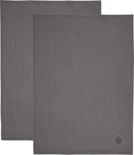 Pamučne kuhinjske krpe sive 70 × 50 cm, set 2 kom