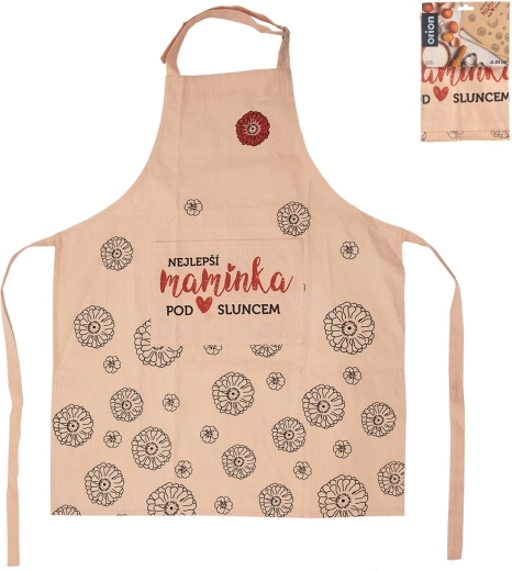 Pamučna kuhinjska pregača s printom „Najbolja mama“