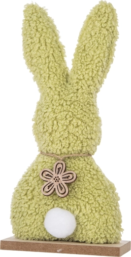 Dekorativna figurica Boucle zec zelena 25 cm