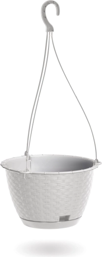 Viseća vaza Ratolla Round W 21,5 cm bijela