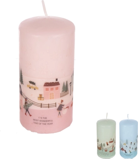 Božićna svijeća 12 cm (3 varijante)