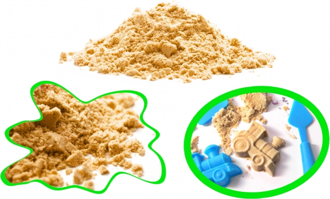 Magični kinetički pijesak za djecu 1 kg – Bež
