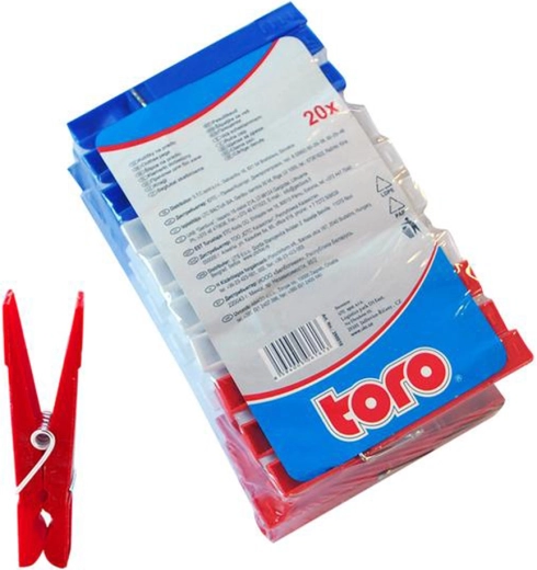 Plastične kvačice za rublje 20 kom – šarena set