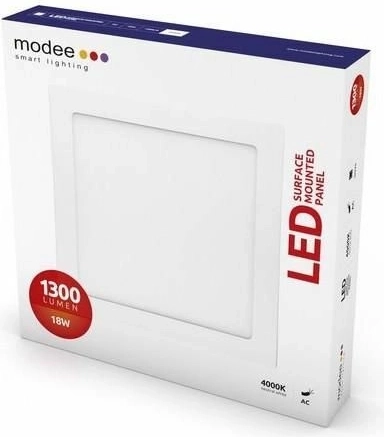 Modee LED panel kvadratni 18 W, 1300 lm, 225 × 225 mm, neutralno bijela