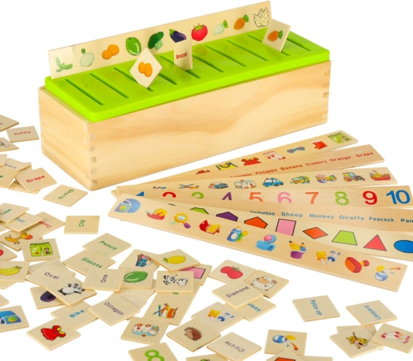 Učenje razvrstavanjem: brojevi, oblici, životinje i voće