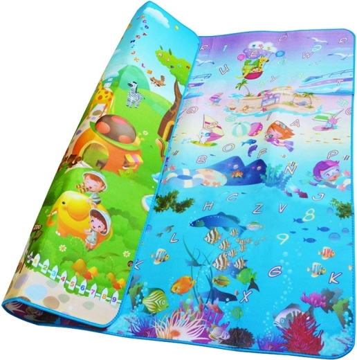 Obostrana pjenasta igraća podloga Morski svijet 190 × 170 cm