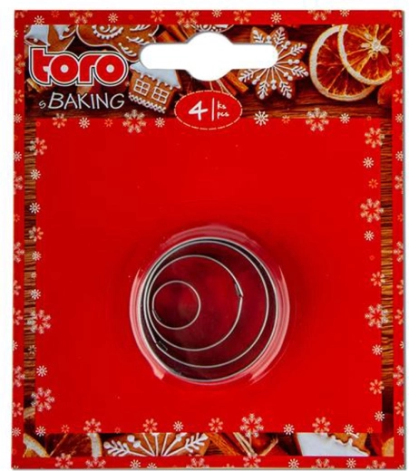 Rezači za kekse TORO – krugovi, set 4 kom