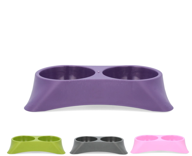 Dvije zdjelice u jednoj za hranu i vodu