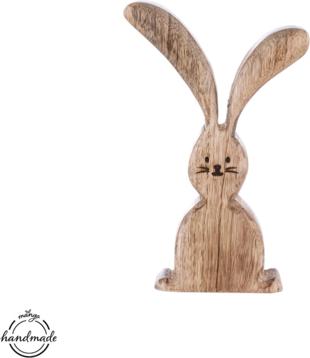 Drvena dekoracija Zec mango 20,2 cm