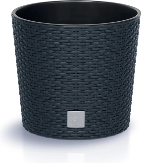 Saksija Rato Round s uloškom 30 cm – antracit