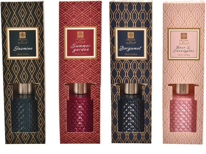 Aroma difuzor 100 ml – s štapićima (4 varijante)