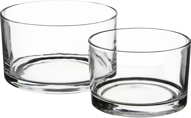 Set staklenih zdjelica za salatu 17 i 20 cm