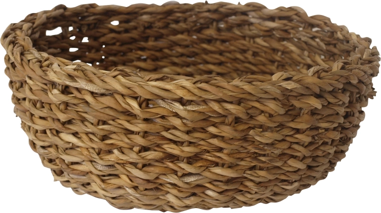 Okrugla košara od morske trave, velika 30 × 13 cm