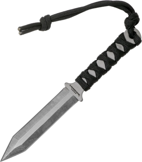 Nož za vrat Condor Gladius 8 cm s paracordom i plastičnom futrolom